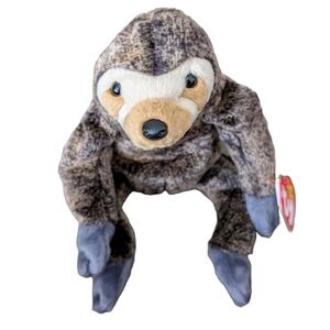 Vintage 1999 "Slowpoke" the Sloth Ty Beanie Baby Bean Bag Stuffed Animal